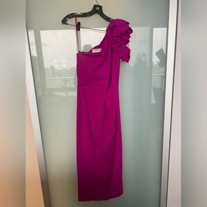 Chiara Boni - Elegant Magenta One-Shoulder Dress